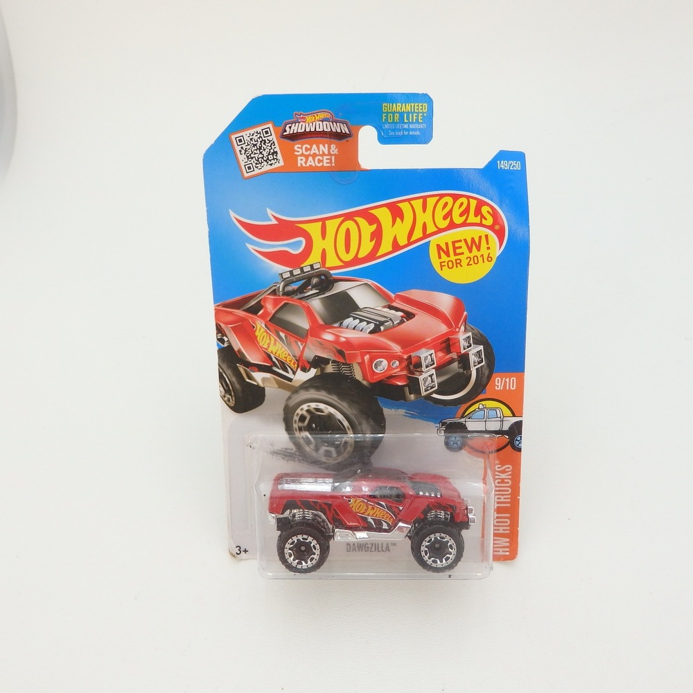 Hot Wheels Dawgzilla Red HW Hot Trucks 9/10 149/250 2016 Showdown Diecast Car